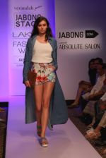 Model walk the ramp for Vernadah Show at Lakme Fashion Week 2015 Day 5 on 22nd March 2015